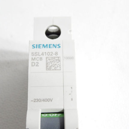 Siemens Leitungsschutzschalter 5SL4102-8 MCB D2 / Unbenutzt - Maranos.de