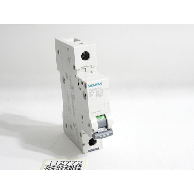 Siemens Leitungsschutzschalter 5SL4106-8 MCB D6 / Unbenutzt - Maranos.de