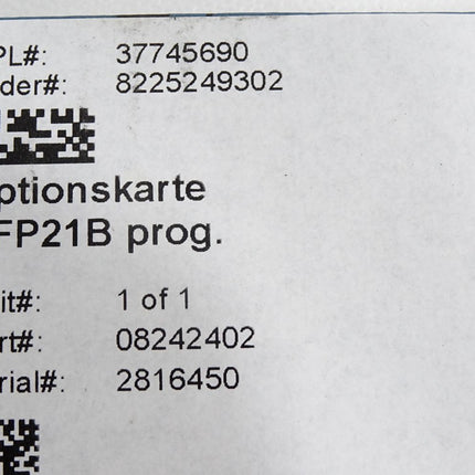 SEW Eurodrive Optionskarte DFP21B prog. 08242402 / Neu OVP - Maranos.de