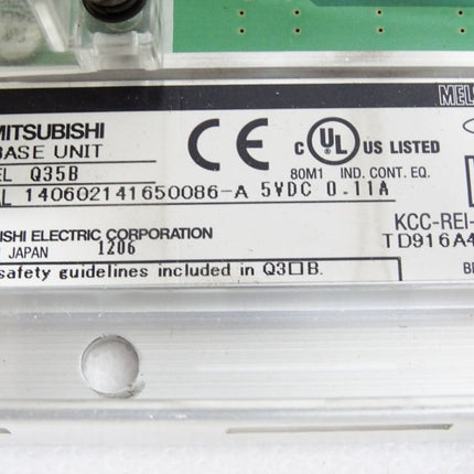 Mitsubishi Electric Base Unit Q35B Hauptbaugruppenträger 5-Slot - Maranos.de
