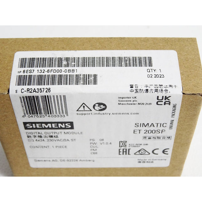 Siemens ET200SP DO 6ES7132-6FD00-0BB1 6ES7 132-6FD00-0BB1 / Neu OVP versiegelt - Maranos.de
