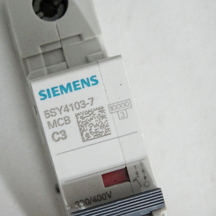 Siemens Leitungsschutzschalter 5SY4103-7 MCB C3