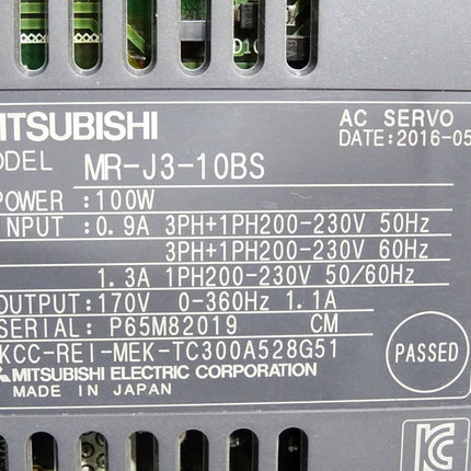 Mitsubishi AC Servo Amplifier MR-J3-10BS 100W + Netzfilter MF-2F230-006.230MFa - Maranos.de