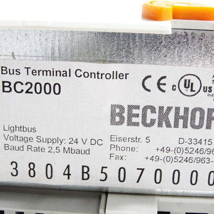Beckhoff BC2000 Busklemmen Controller - Maranos.de