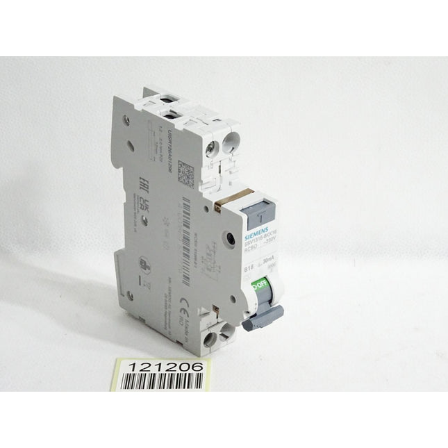 Siemens Fehlerstromschutzschalter 5SV1316-6KK16 RCBO B16