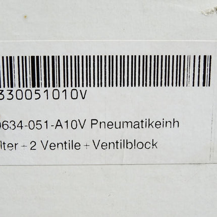 Blum 87.0634-051-A10V Pneumatikeinheit Filter + 2 Ventile + Ventilblock /Neu OVP - Maranos.de
