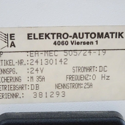 EA Elektro-Automatik Sinusspannungswandler EA-MEC 505/24-19
