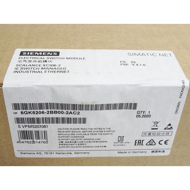 Siemens Simatic Net Scalance XC206-2 6GK5206-2BB00-2AC2 / Neu OVP versiegelt - Maranos.de