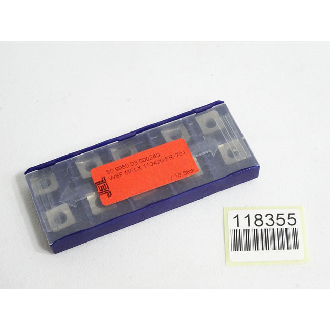 JEL Wendeschneidplatte WSP MPLX 110420 FR-701 50.9980.03.000240 Inhalt:10 Stück - Maranos.de