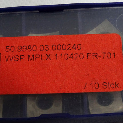 JEL Wendeschneidplatte WSP MPLX 110420 FR-701 50.9980.03.000240 Inhalt:10 Stück - Maranos.de
