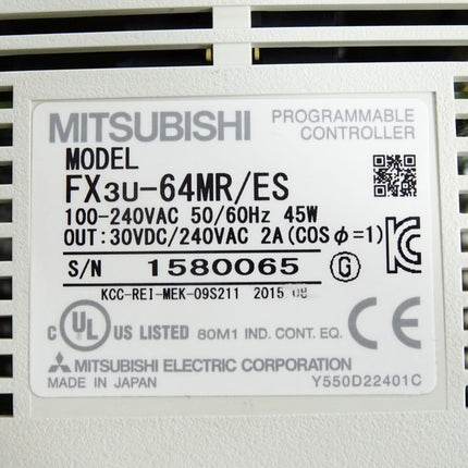 Mitsubishi Electric FX3U-64MR/ES SPS-Grundgerät - Maranos.de