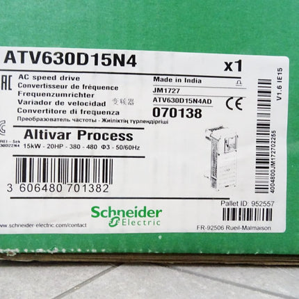 Schneider Electric Frequenzumrichter Altivar 15kW ATV630D15N4 070138 / Neu OVP - Maranos.de