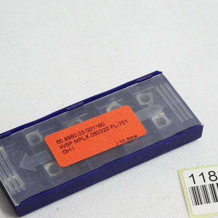 JEL Wendeschneidplatte WSP MPLX 080320 FL-701 50.9980.03.001160 Inhalt:10 Stück - Maranos.de