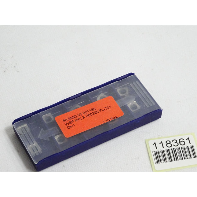 JEL Wendeschneidplatte WSP MPLX 080320 FL-701 50.9980.03.001160 Inhalt:10 Stück - Maranos.de