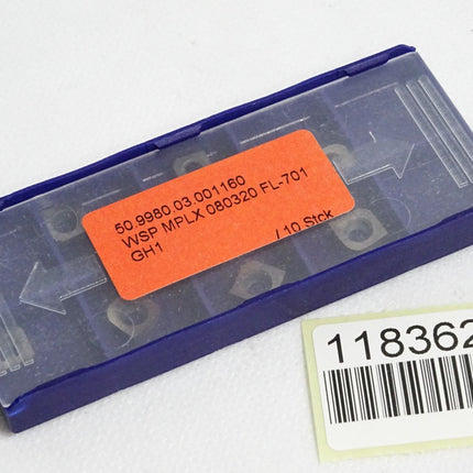 JEL Wendeschneidplatte WSP MPLX 080320 FL-701 50.9980.03.001160 / Inhalt:8 Stück - Maranos.de