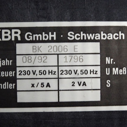 KBR Blindleistungsregler BK2006 BK 2006 E