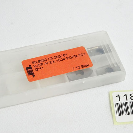 JEL Wendeschneidplatte WSP APEX 1604 PDFR-701 50.9980.03.000781 / Inhalt:4 Stück - Maranos.de