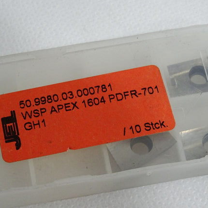 JEL Wendeschneidplatte WSP APEX 1604 PDFR-701 50.9980.03.000781 / Inhalt:4 Stück - Maranos.de