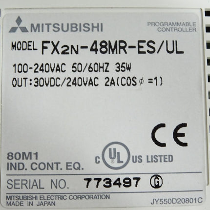 Mitsubishi Electric FX2N-48MR-ES/UL Compact extension unit - Maranos.de