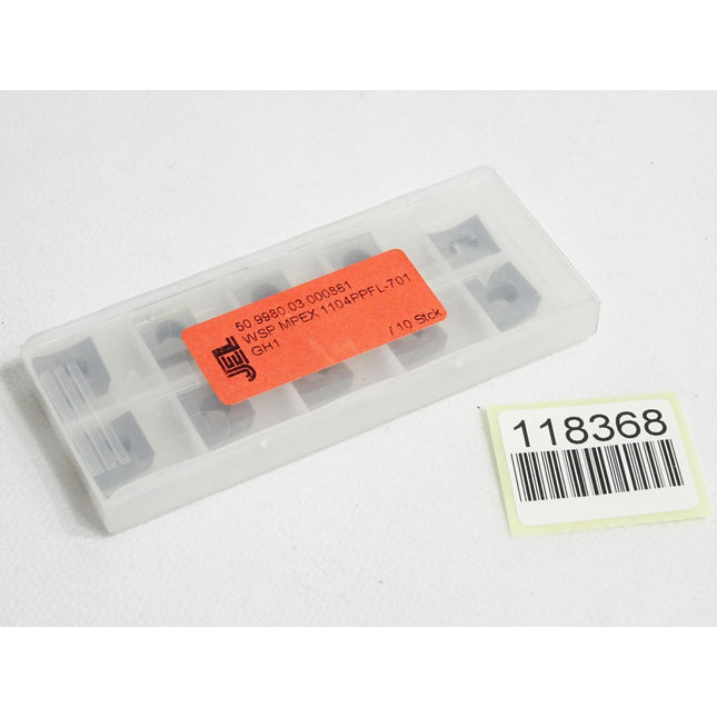 JEL Wendeschneidplatte WSP MPEX 1104PPFL-701 50.9980.03.000881 / Inhalt:10 Stück - Maranos.de