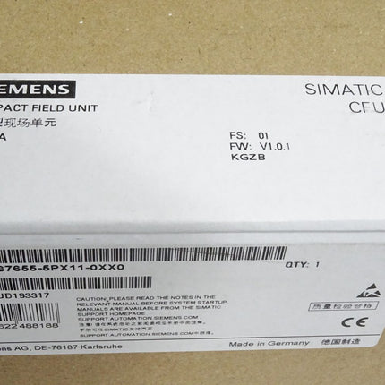 Siemens Simatic CFU PA 6ES7655-5PX11-0XX0 6ES7 655-5PX11-0XX0 Neu OVP versiegelt - Maranos.de