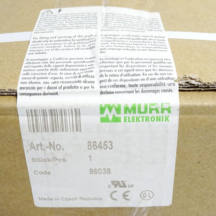 Murr Elektronik 86453 MTL Einphasen Sicherheitstransformator Neu OVP versiegelt - Maranos.de