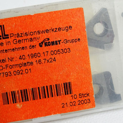 JEL 40.1960.17.005303 PKD-Formplatte 16,7x24 / Inhalt:10 Stück - Maranos.de