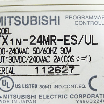 Mitsubishi Electric FX1N-24MR-ES/UL Programmable Controller - Maranos.de