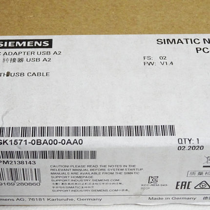 Siemens Simatic Net PC-CP PC Adapter 6GK1571-0BA00-0AA0 / Neu OVP versiegelt - Maranos.de