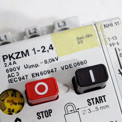 Moeller Motorschutzschalter PKZM1-2,4 2,4A