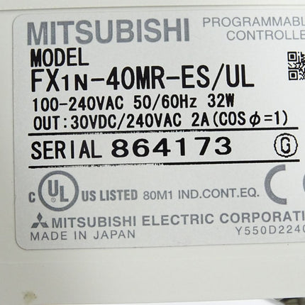 Mitsubishi Electric FX1N-40MR-ES/UL Programmable Controller - Maranos.de