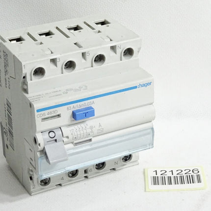 Hager FI-Schutzschalter CDS 463D 63A 0,03A