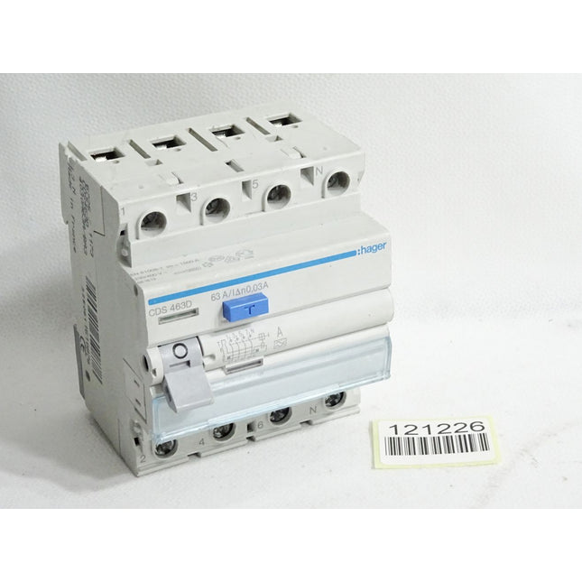 Hager FI-Schutzschalter CDS 463D 63A 0,03A