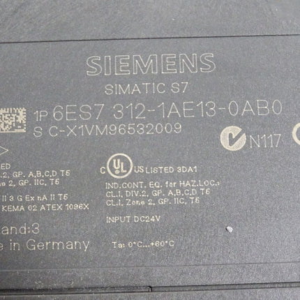Siemens S7-300 CPU 312 6ES7312-1AE13-0AB0 6ES7 312-1AE13-0AB0 - Maranos.de