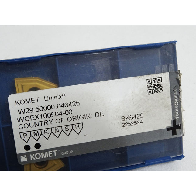 Komet Unisix Wendeschneidplatte 50000.046425 WOEX100504-00 /Inhalt:6 Stück - Maranos.de