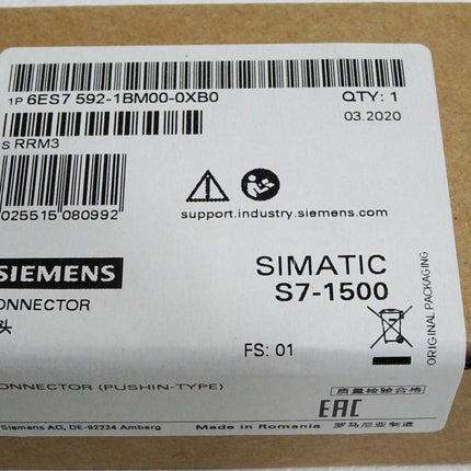 Siemens S7-1500 6ES7592-1BM00-0XB0 6ES7 592-1BM00-0XB0 / Neu OVP versiegelt - Maranos.de