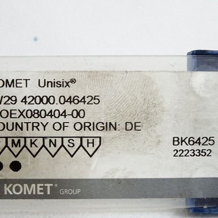 Komet Unisix Wendeschneidplatte 42000.046425 WOEX080404-00 /Inhalt:3 Stück - Maranos.de
