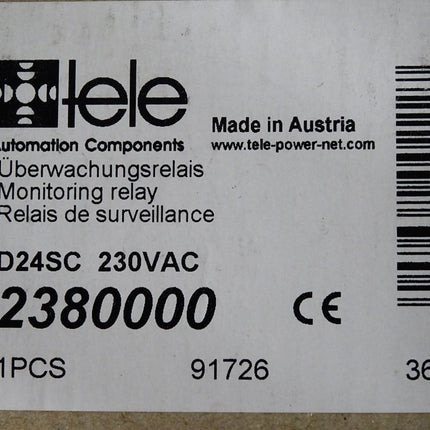 Tele Überwachungsrelais D24SC 2380000 / Neu OVP
