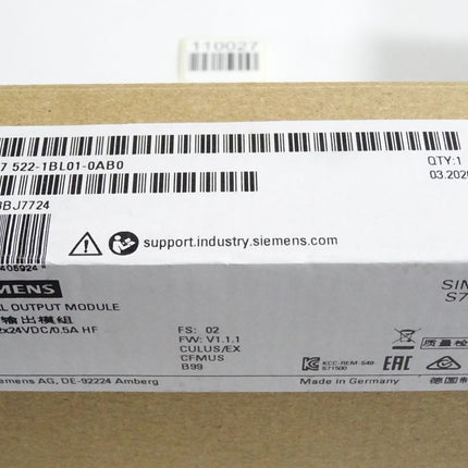 Siemens S7-1500 6ES7522-1BL01-0AB0 6ES7 522-1BL01-0AB0 / Neu OVP versiegelt - Maranos.de