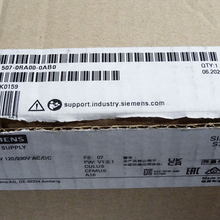 Siemens S7-1500 6ES7507-0RA00-0AB0 6ES7 507-0RA00-0AB0 / Neu OVP - Maranos.de