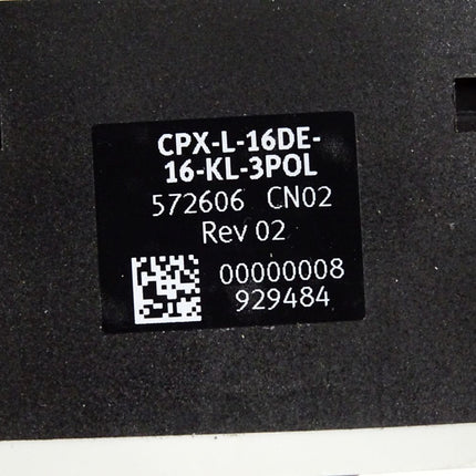 Festo Ein-/Ausgangsmodul CPX-L-16DE-16-KL-3POL 572606