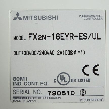 Mitsubishi Electric FX2N-16EYR-ES/UL Digitales E/A-Modul - Maranos.de