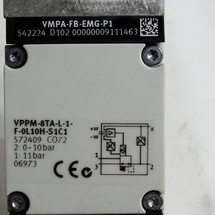 Festo Proportional-Druckregelventil 572409 VPPM-8TA-L-1-F-0L10H-S1C1 + 542224