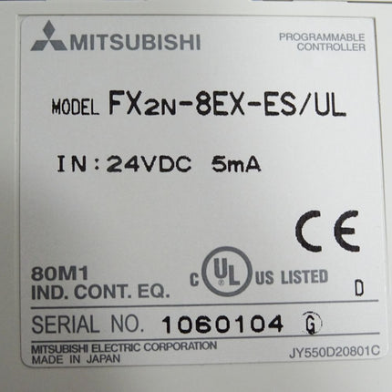 Mitsubishi Electric FX2N-8EX-ES/UL Erweiterungsgerät - Maranos.de