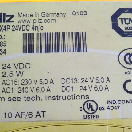 Pilz PZE X4P 24VDC 4n/o 777585 Kontakterweiterung - Maranos.de