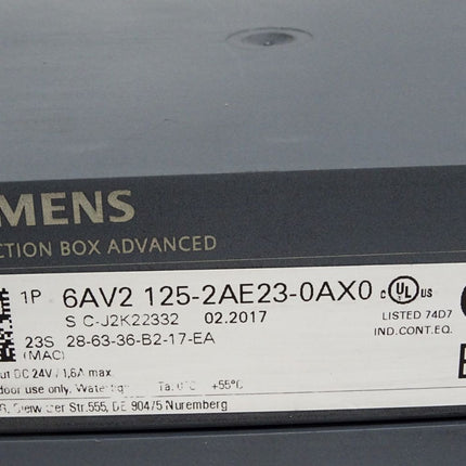 Siemens Connection Box advanced 6AV2125-2AE23-0AX0 6AV2125-2AE23-0AX0