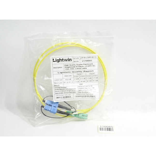 Lightwin LDP-09 LC/APC-SC 1.0 Duplex LWL Patchkabel 1m / Neu OVP - Maranos.de