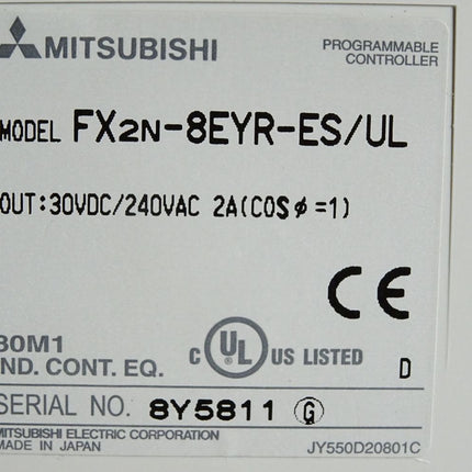 Mitsubishi Electric FX2N-8EYR-ES/UL Modulares Erweiterungsgerät - Maranos.de