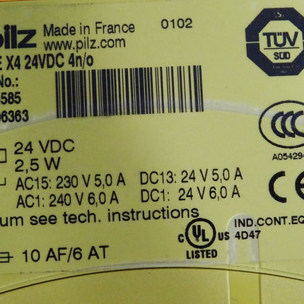 Pilz Kontakterweiterung 774585 PZE X4 24VDC 4n/o