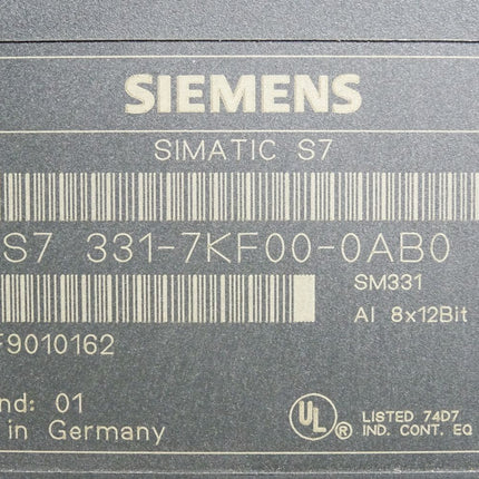 Siemens S7-300 SM331 6ES7331-7KF00-0AB0 6ES7 331-7KF00-0AB0 - Maranos.de